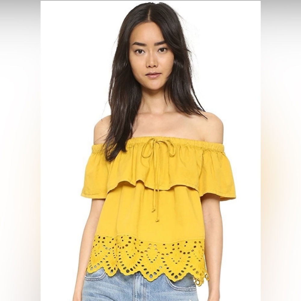 Madewell sz small top like new. Yellow.